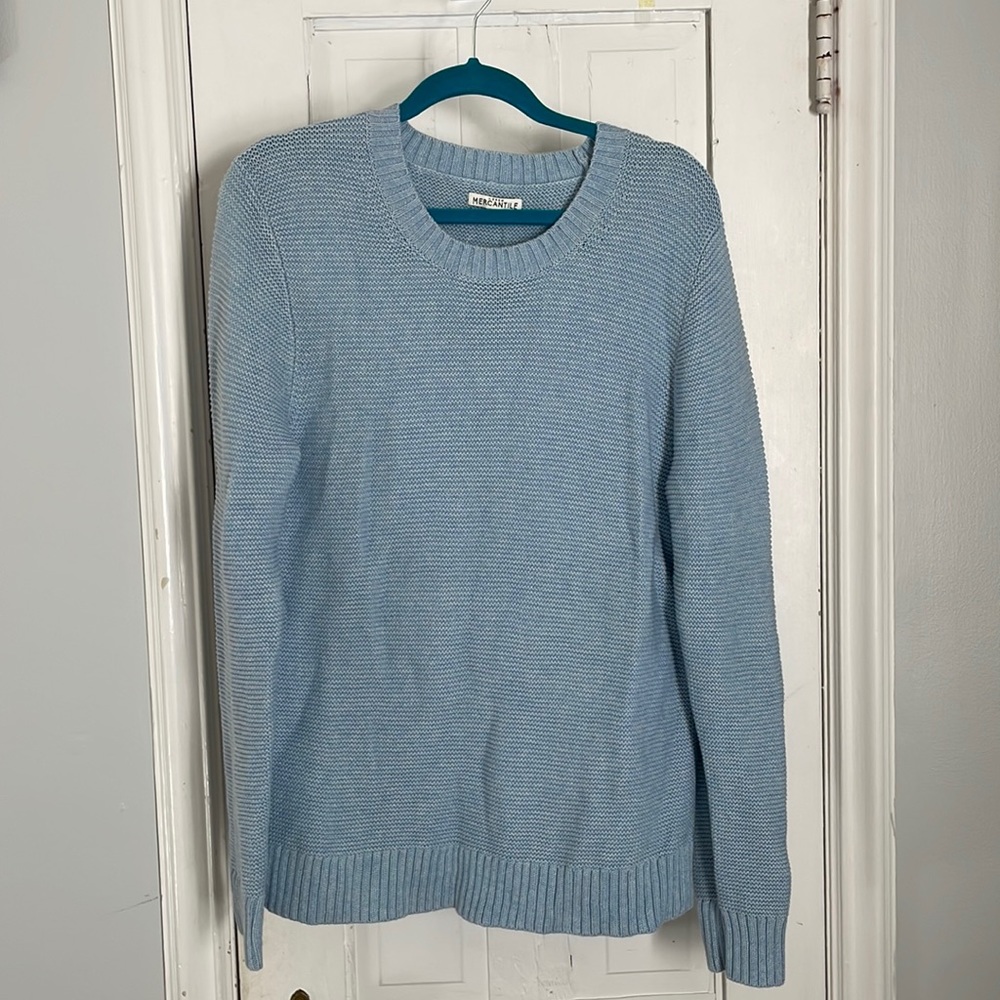 Light blue jcrew womens sweater, new with tags